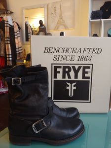 Black Leather Frye Boots