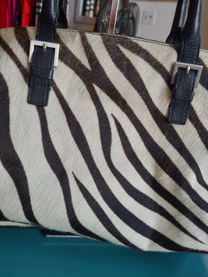 Zebra Print Adrienne Vittadini Bag