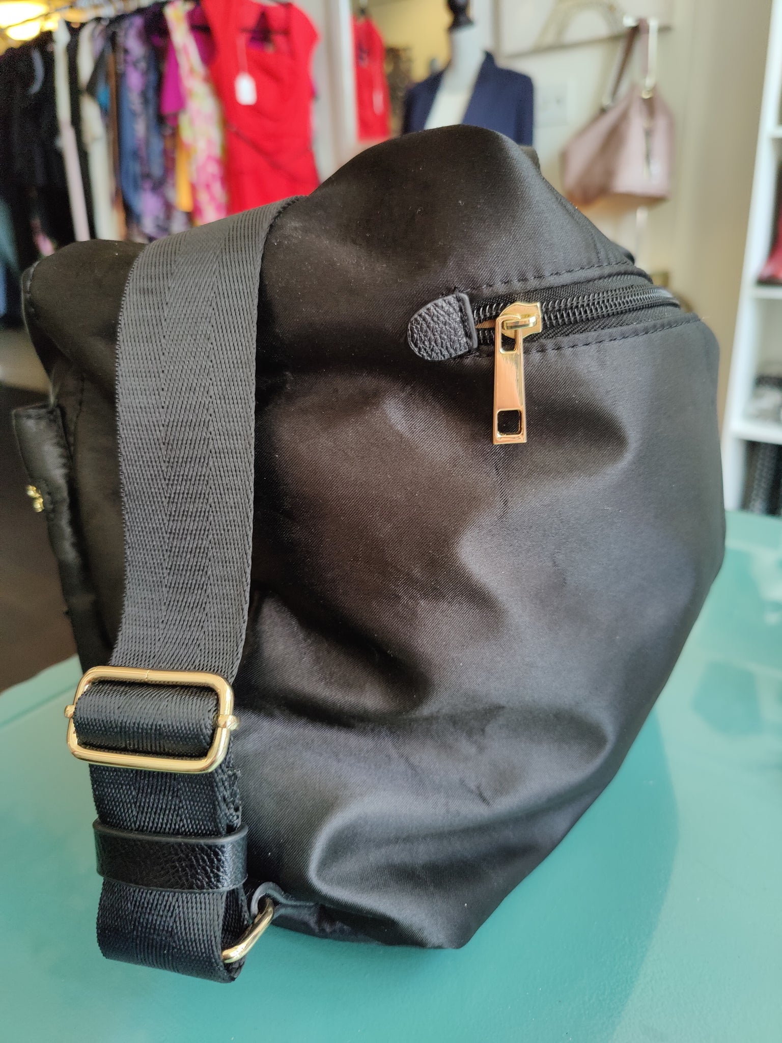Black Nylon Convertible Chico's Bag