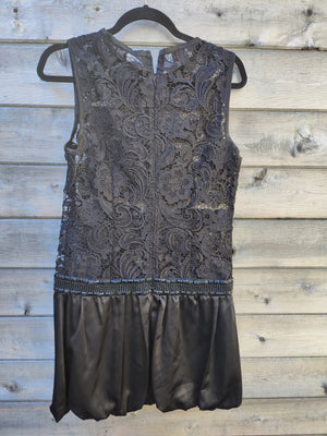 Short Black Lace/ Applique PRADA Dress
