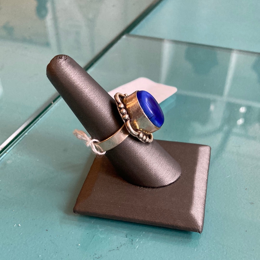 Blue, Sterling Silver Ring