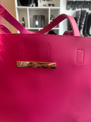 Large Hot Pink Vince Camuto Tote Bag