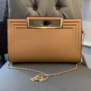 Camel Melie Bianco Bag with Gold Chain